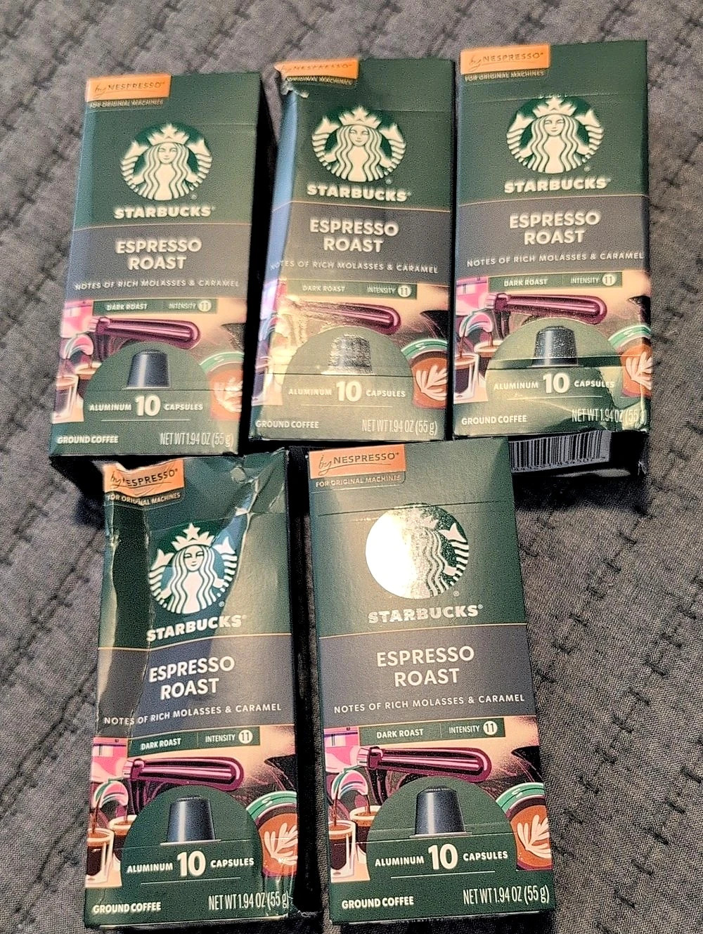 Starbucks by Nespresso Original Line Espresso Roast Coffee Pods Espresso Roast,